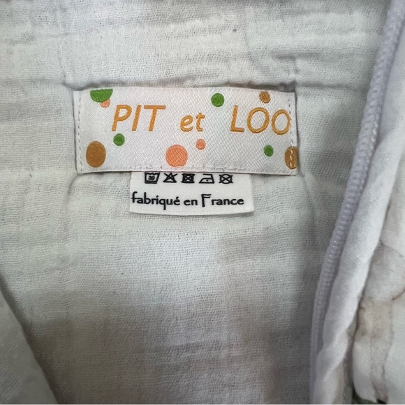 Pit et Loo White Floral with LBS Lambs Sleep Sack Size 0-6 - Picture 2 of 4
